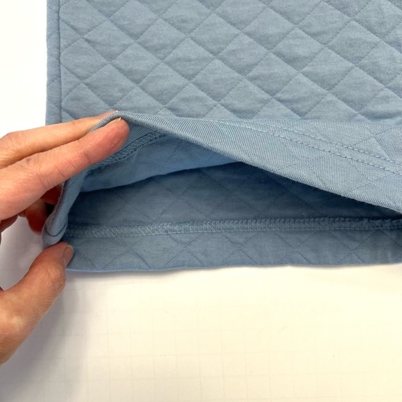 L.L.Bean Blue Lightweight Cotton Blend Quilted Zip Up Jacket Size M - Picture 10 of 17